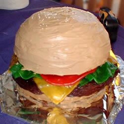 Bacon Cheeseburger Cake